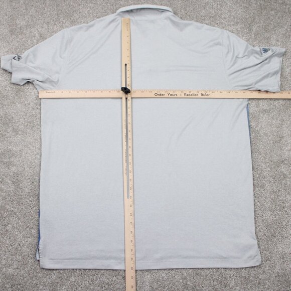 Callaway Opti-Dri Polo Shirt Mens XL Blue/Gray Polyester Stretch S/S Pullover - Picture 10 of 13